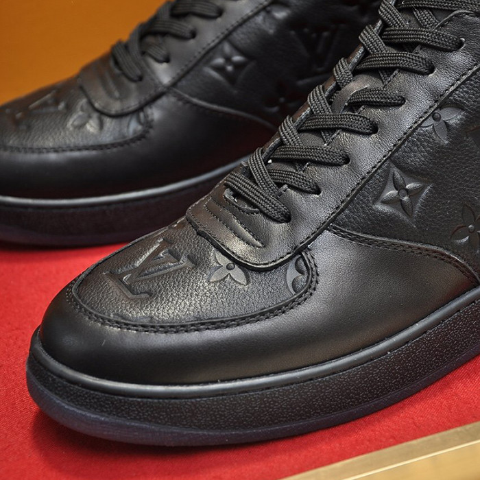 Louis Vuitton Men Shoes Sneakers Casual Luxury Brand RIVOLI SNEAKER BOOT with Original Box