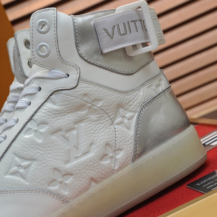 Louis Vuitton Men Shoes Sneakers Casual Luxury Brand RIVOLI SNEAKER BOOT with Original Box