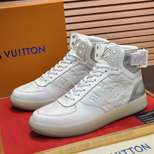 Louis Vuitton Men Shoes Sneakers Casual Luxury Brand RIVOLI SNEAKER BOOT with Original Box