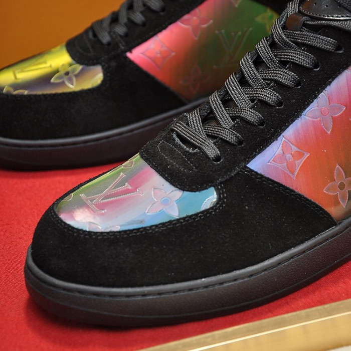 Louis Vuitton Men Shoes Sneakers Casual Luxury Brand RIVOLI SNEAKER BOOT with Original Box