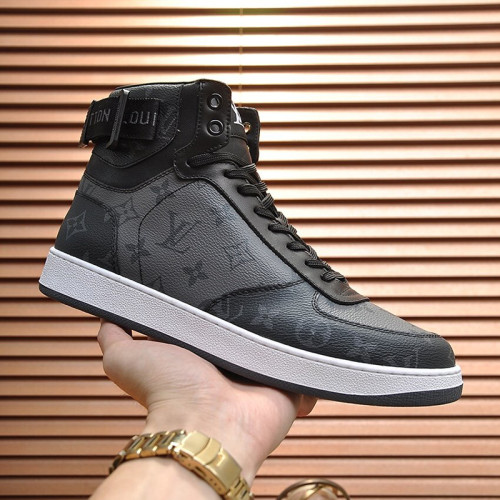 Louis Vuitton Men Shoes Sneakers Casual Luxury Brand RIVOLI SNEAKER BOOT with Original Box