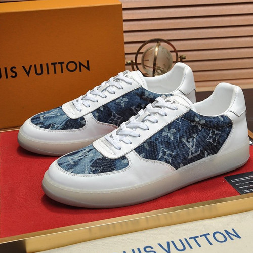 Louis Vuitton Men Shoes Fashion Sneakers RIVOLI SNEAKER Luxury Brand Casual Shoes with Original Box