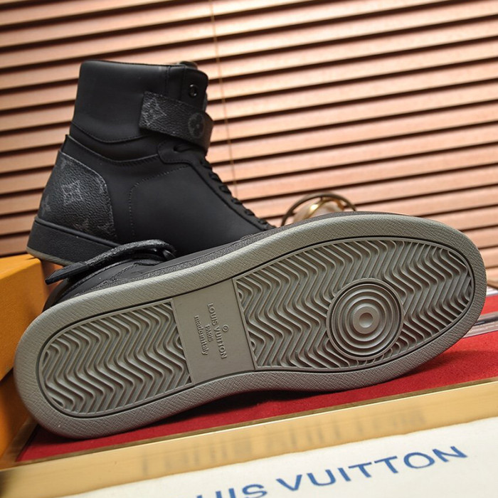 Louis Vuitton Men Shoes Sneakers Casual Luxury Brand RIVOLI SNEAKER BOOT with Original Box