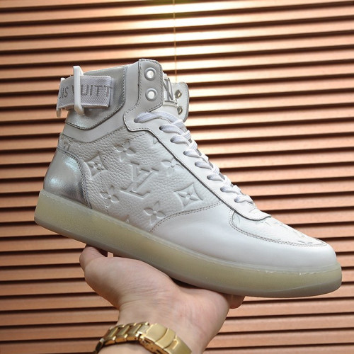 Louis Vuitton Men Shoes Sneakers Casual Luxury Brand RIVOLI SNEAKER BOOT with Original Box