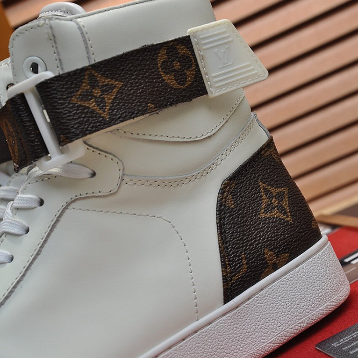 Louis Vuitton Men Shoes Sneakers Casual Luxury Brand RIVOLI SNEAKER BOOT with Original Box