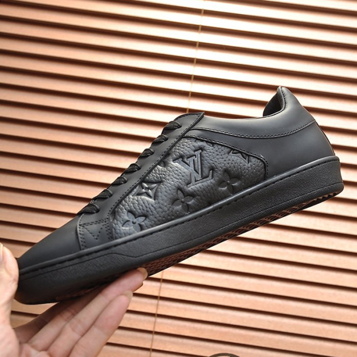 Louis Vuitton Men Shoes Fashion Sneakers LUXEMBOURG SNEAKER Monogram Luxury Brand with Original Box