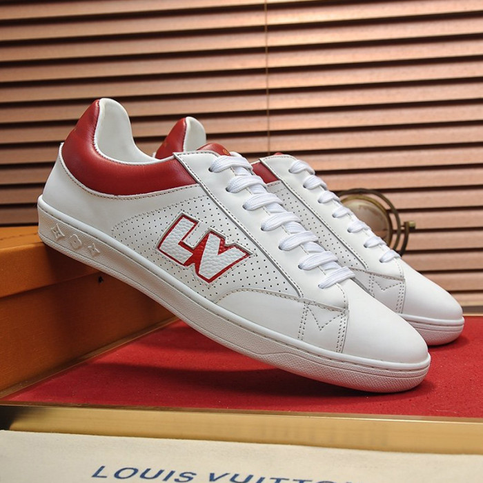 Louis Vuitton Men Shoes Fashion Sneakers LUXEMBOURG SNEAKER Monogram Luxury Brand with Original Box