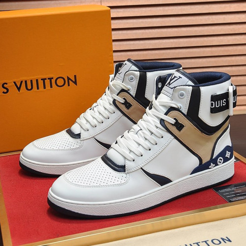Louis Vuitton Men Shoes Sneakers Casual Luxury Brand RIVOLI SNEAKER BOOT with Original Box