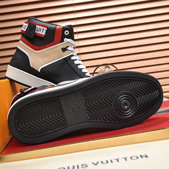 Louis Vuitton Men Shoes Sneakers Casual Luxury Brand RIVOLI SNEAKER BOOT with Original Box