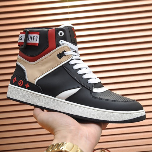 Louis Vuitton Men Shoes Sneakers Casual Luxury Brand RIVOLI SNEAKER BOOT with Original Box