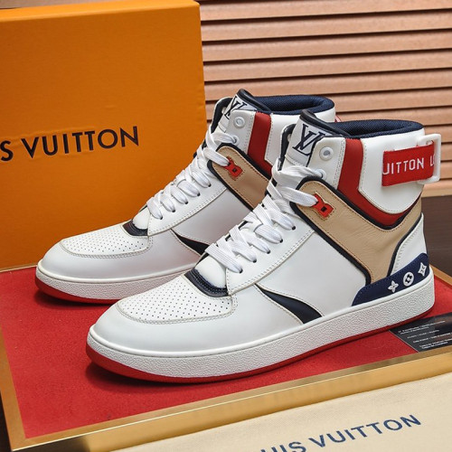 Louis Vuitton Men Shoes Sneakers Casual Luxury Brand RIVOLI SNEAKER BOOT with Original Box