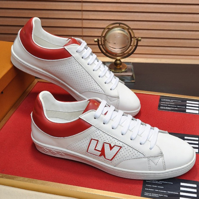 Louis Vuitton Men Shoes Fashion Sneakers LUXEMBOURG SNEAKER Monogram Luxury Brand with Original Box