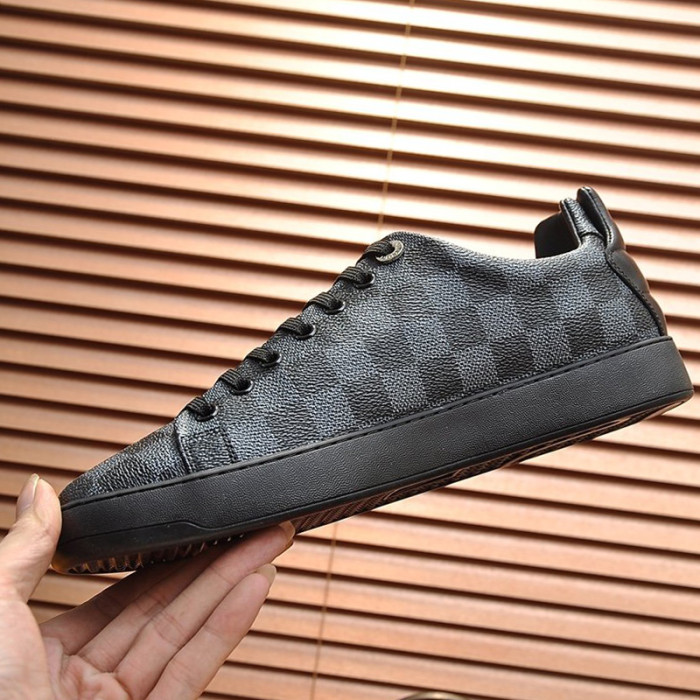 Louis Vuitton Men Shoes Fashion Sneakers LUXEMBOURG SNEAKER Monogram Luxury Brand with Original Box