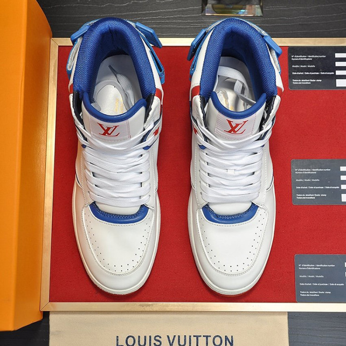 Louis Vuitton Men Shoes Sneakers Casual Luxury Brand RIVOLI SNEAKER BOOT with Original Box