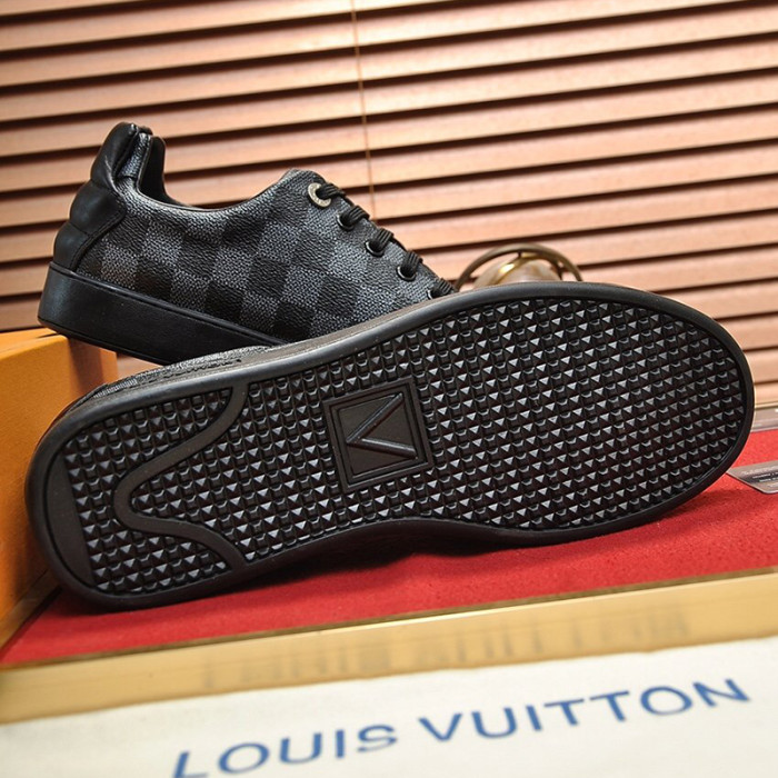 Louis Vuitton Men Shoes Fashion Sneakers LUXEMBOURG SNEAKER Monogram Luxury Brand with Original Box