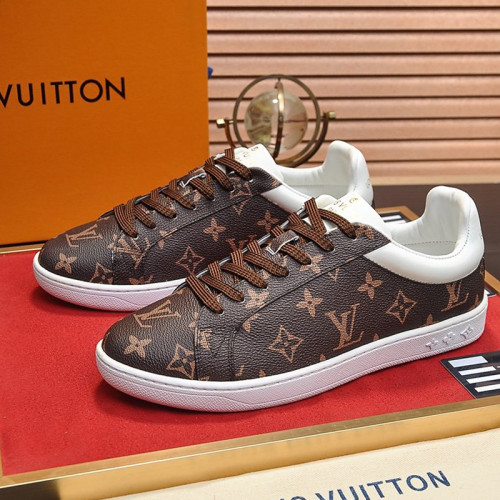 Louis Vuitton Men Shoes Fashion Sneakers LUXEMBOURG SNEAKER Monogram Luxury Brand with Original Box