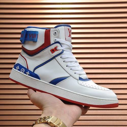Louis Vuitton Men Shoes Sneakers Casual Luxury Brand RIVOLI SNEAKER BOOT with Original Box