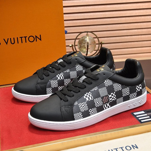 Louis Vuitton Men Shoes Fashion Sneakers LUXEMBOURG SNEAKER Monogram Luxury Brand with Original Box