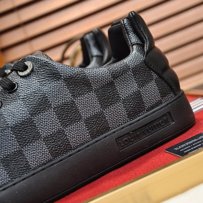 Louis Vuitton Men Shoes Fashion Sneakers LUXEMBOURG SNEAKER Monogram Luxury Brand with Original Box