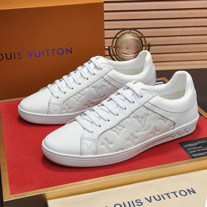 Louis Vuitton Men Shoes Fashion Sneakers LUXEMBOURG SNEAKER Monogram Luxury Brand with Original Box