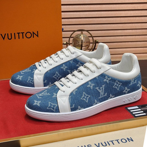 Louis Vuitton Men Shoes Fashion Sneakers LUXEMBOURG SNEAKER Monogram Luxury Brand with Original Box