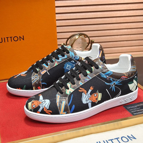 Louis Vuitton Men Shoes Fashion Sneakers LUXEMBOURG SNEAKER Monogram Luxury Brand with Original Box