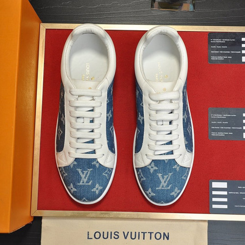 Louis Vuitton Men Shoes Fashion Sneakers LUXEMBOURG SNEAKER Monogram Luxury Brand with Original Box