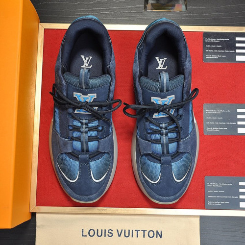Louis Vuitton Men Shoes Fashion Sneakers Runner SNEAKER Monogram Luxury Brand with Original Box