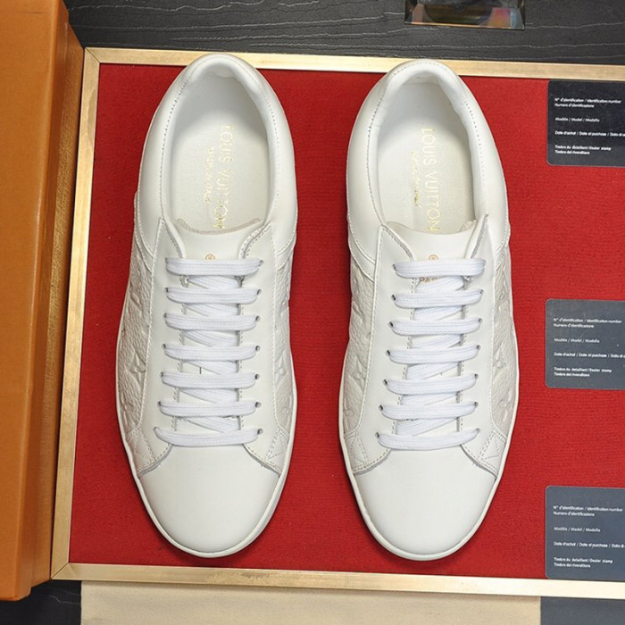 Louis Vuitton Men Shoes Fashion Sneakers LUXEMBOURG SNEAKER Monogram Luxury Brand with Original Box