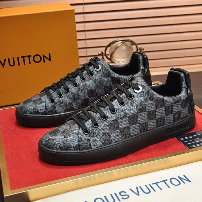 Louis Vuitton Men Shoes Fashion Sneakers LUXEMBOURG SNEAKER Monogram Luxury Brand with Original Box