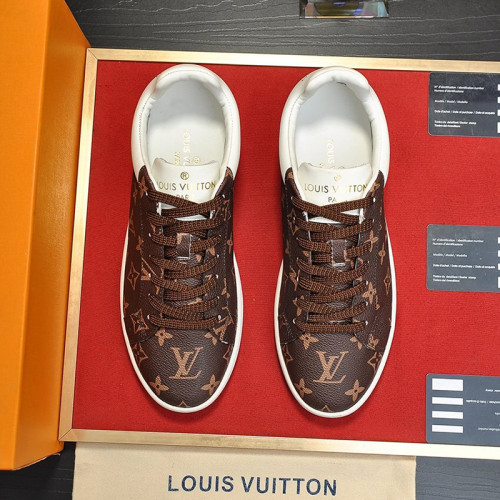 Louis Vuitton Men Shoes Fashion Sneakers LUXEMBOURG SNEAKER Monogram Luxury Brand with Original Box