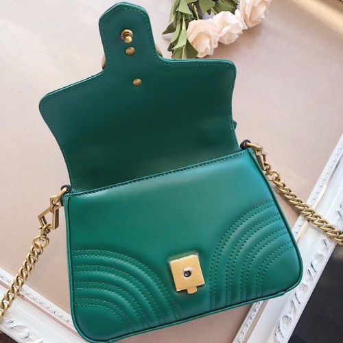 Gucci Womens Bags Shoulder Messenger Bag Luxury Brand GG Marmont Mini Top Handle Bag ‎547260 DTDIT 1000