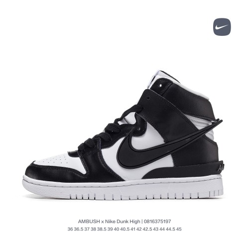 AMBUSH x Nike Dunk High Sneakers Men Womens Shoes 0816375197 with Original Box