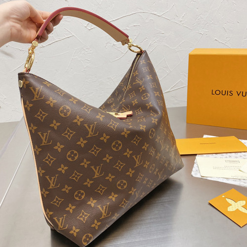 Louis Vuitton Womens Bag Handbag Luxury Brand Fashion Type LV TOTE MM Monogram coated canvas