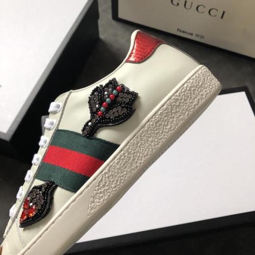 Gucci Women Shoes Sneakers Luxury Brand Women's Ace embroidered sneaker 454551 02JP0 9064 with Original Box