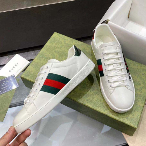 Gucci Women Shoes Sneakers Luxury Brand Women's Ace embroidered sneaker 456230 02JP0 9064 with Original Box