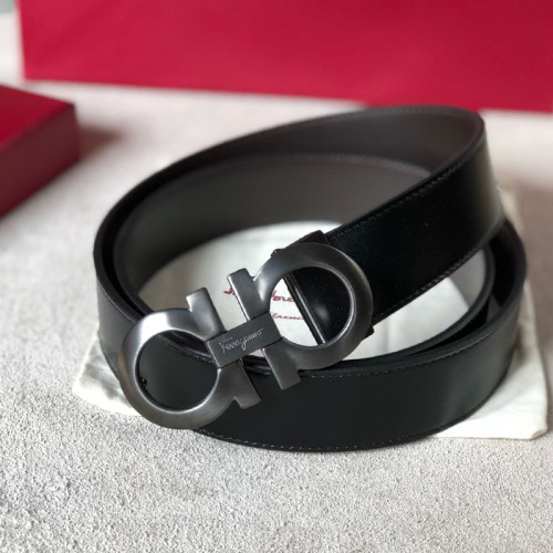 Salvatore Ferragamo Mens Belts Luxury Brand with Original Box Leather Belts for Men