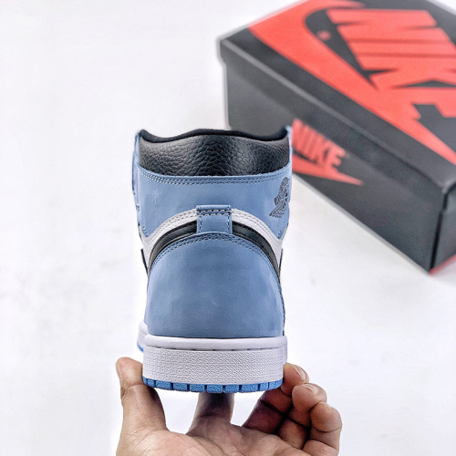 Air Jordan 1 High Og“University Blue” Sneakers Mens Womens Shoes Sneakers with Original Box 555088-134