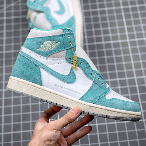 Air Jordan 1 Retro  Turbo Green  Sneakers Mens Womens Shoes Sneakers with Original Box 555088-311