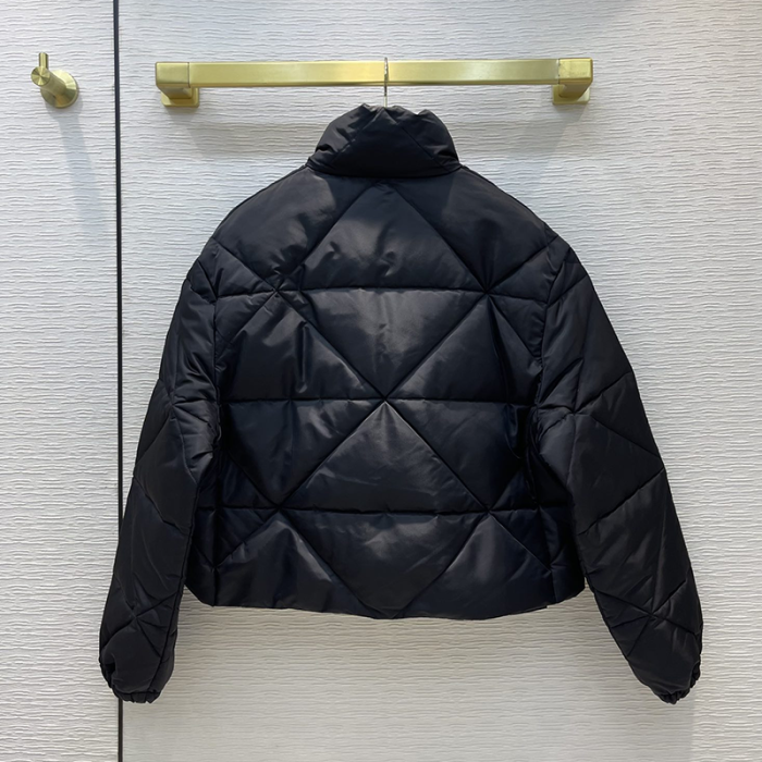 Prada Design Womens Winter Windprood Down Jackets Keep Warm 90% White Duck Down