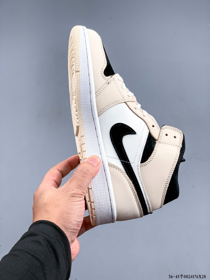 Air Jordan 1 Mid AJ 1 Sneakers Mens Womens Shoes Sneakers with Original Box 555088-311