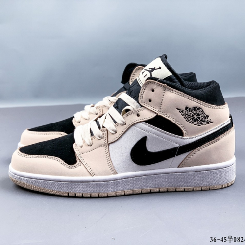Air Jordan 1 Mid AJ 1 Sneakers Mens Womens Shoes Sneakers with Original Box 555088-311