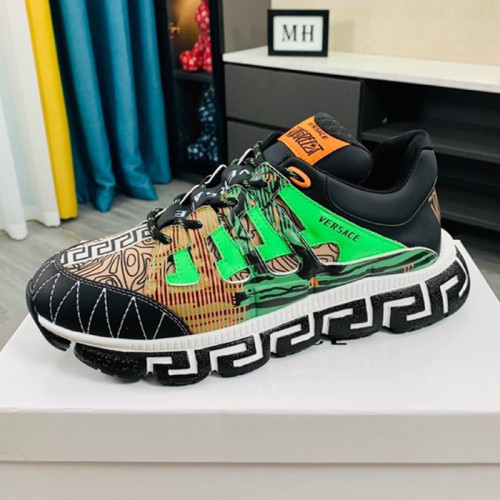 Versace Men Shoes Fashion Design Luxury Brand TRIGRECA SNEAKERS with Original Box