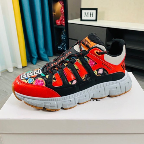 Versace Women Shoes Fashion Design Luxury Brand TRIGRECA SNEAKERS with Original Box