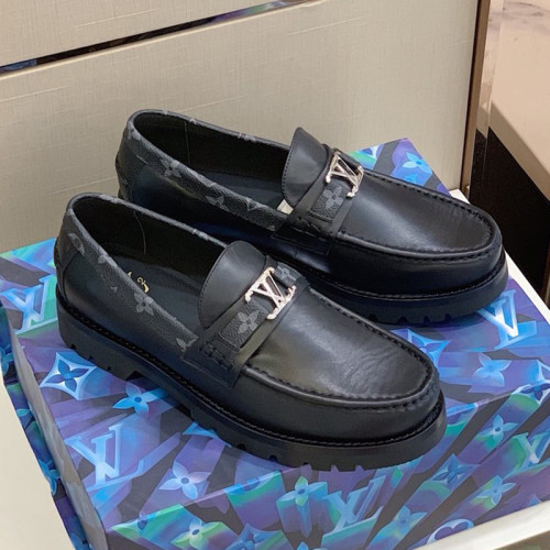 Louis Vuitton Men Shoes Leather Business Luxury Brand LV Dress Shoes with Original Box MAJOR LOAFER