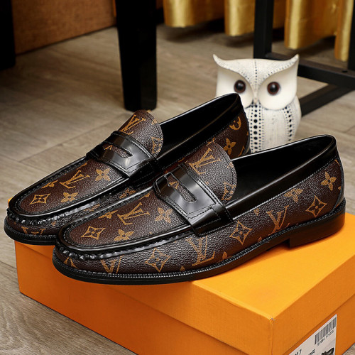 Louis Vuitton Men Shoes Luxury Brand LV Loafers Shoes with Original Box LVXNBA LV LOAFER 1A909X