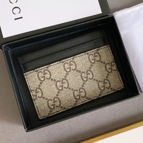 Gucci Mens Womens Wallet Animalier Leather Wallet Card Holders for Men Luxury Brand with Box Kingsnake print GG Supreme card case 451277 K541N 1058
