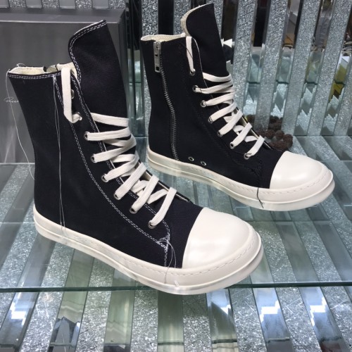 Rick Owens Men Shoes Sneakers High-Top Breathable Mens Casual Shoes Ankle Boots with Original Box
