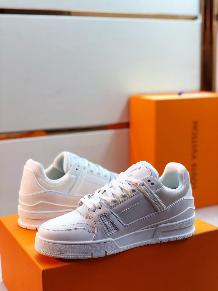 Louis Vuitton Men Shoes Fashion Sneakers Design Luxury Brand LV TRAINER SNEAKER with Original Box