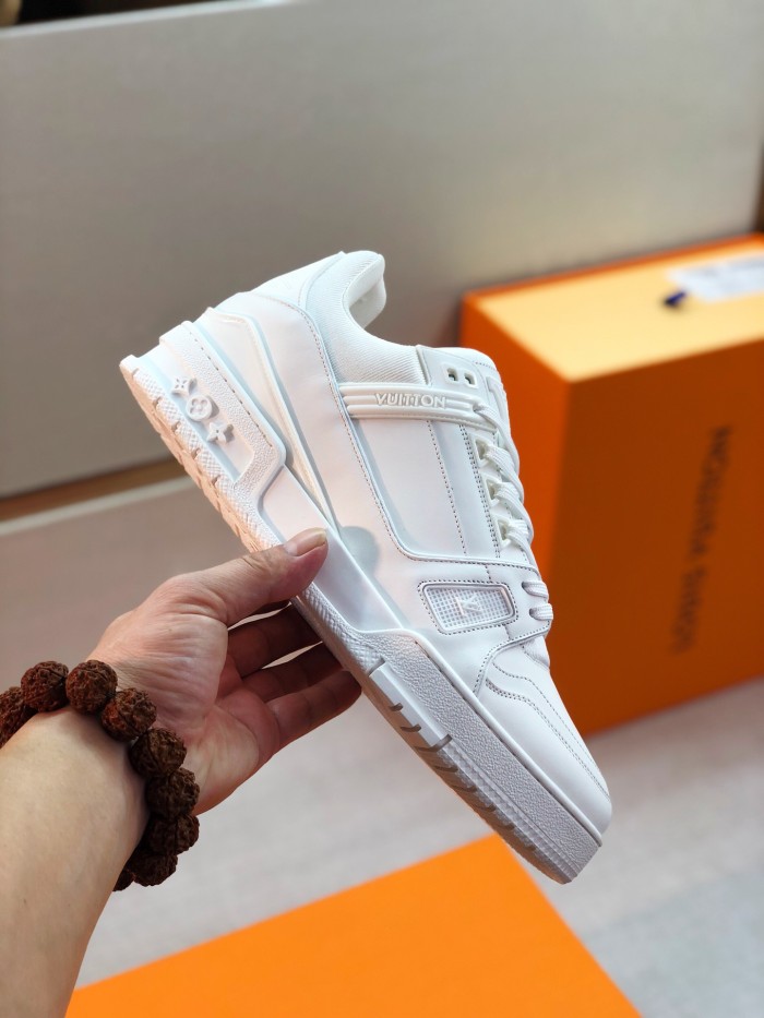 Louis Vuitton Men Shoes Fashion Sneakers Design Luxury Brand LV TRAINER SNEAKER with Original Box
